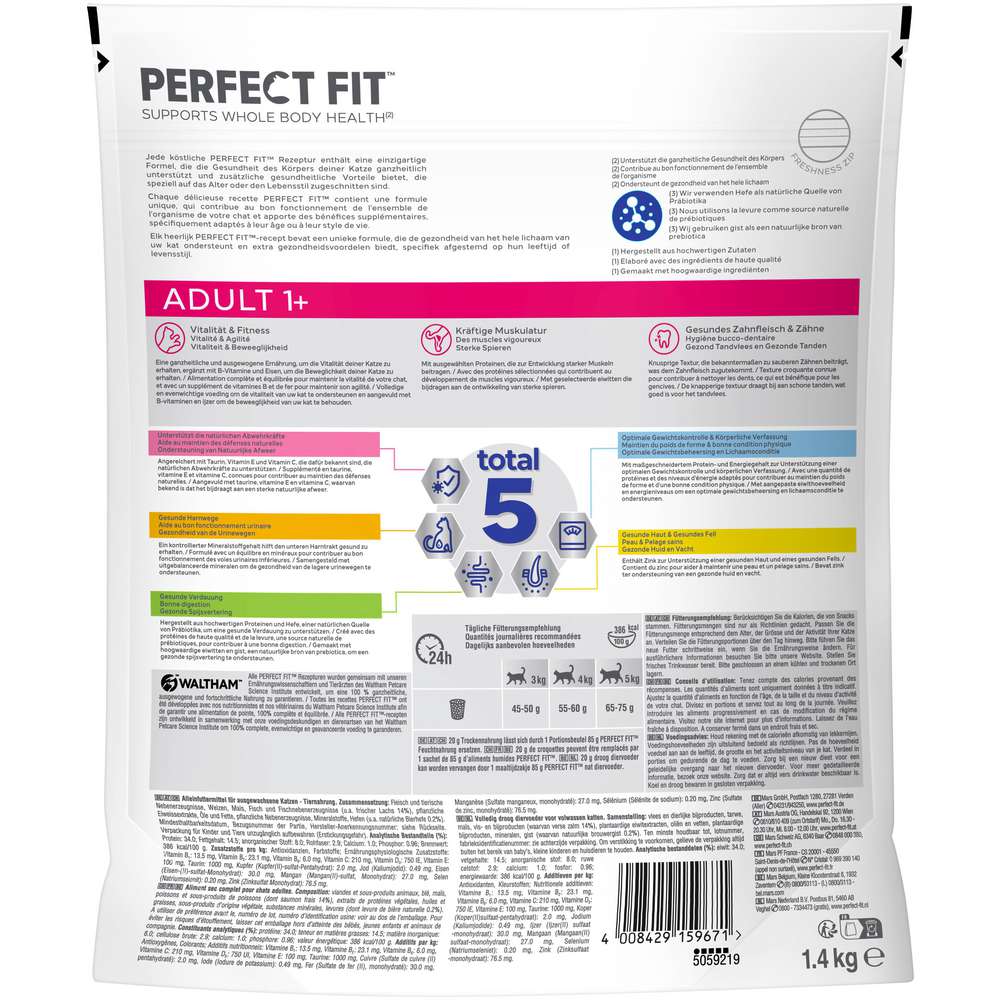 Produktabbildung Perfect Fit Katzen-Trockenfutter Adult, Lachs