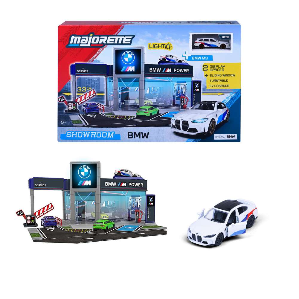 Produktabbildung Majorette BMW M Showroom-Set + 1 Fahrzeug