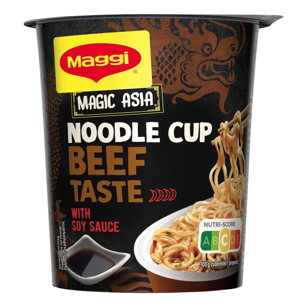 Produktabbildung Maggi Magic Asia Instant-Nudeln Cup, Beef