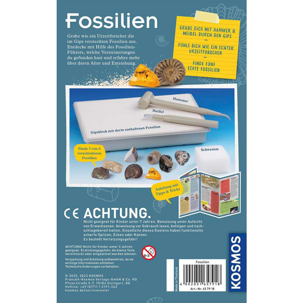 Produktabbildung Kosmos Mitbringexperiment, Fossilien