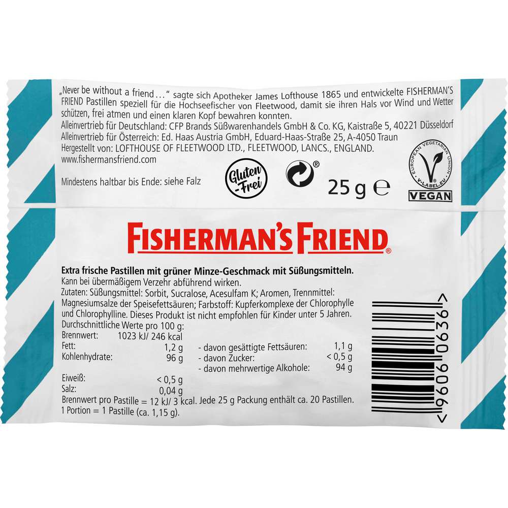Produktabbildung Fisherman's Friend Spearmint Pastillen, ohne Zucker