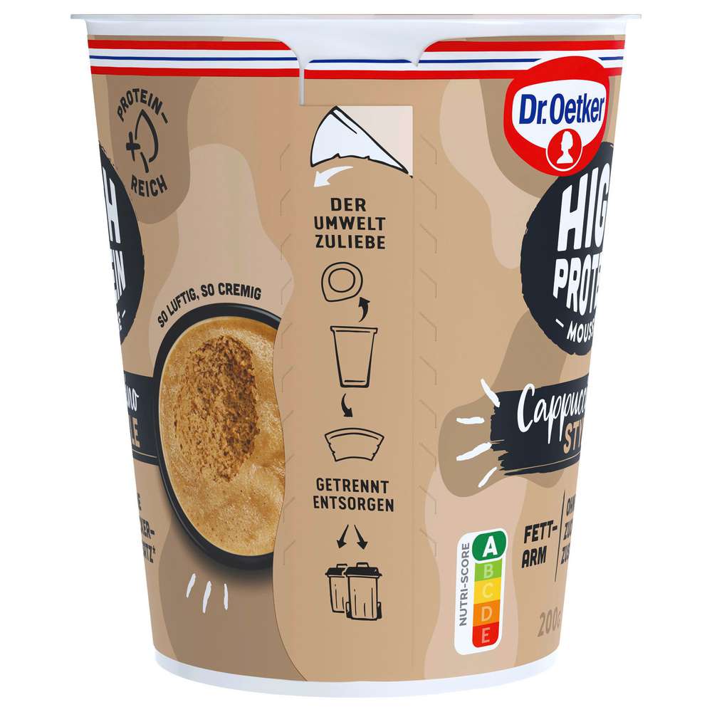 Produktabbildung Dr. Oetker High Protein Mousse Cappuccino