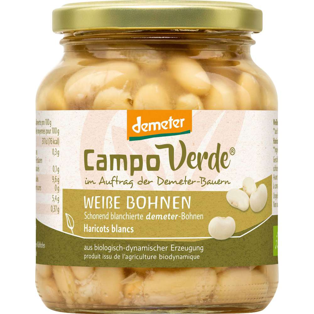 Produktabbildung Campo Verde Demeter Weiße Bohnen im Glas