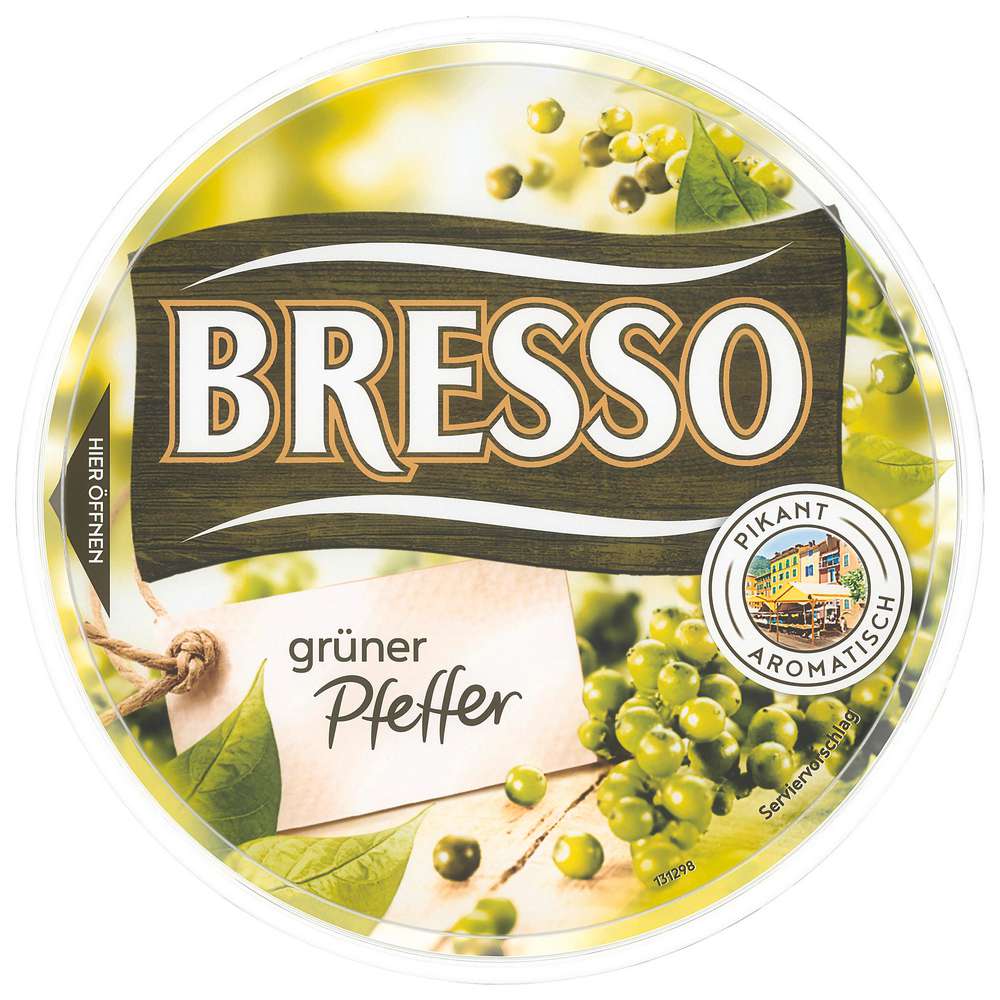 Produktabbildung Bresso Frischkäse, grüner Pfeffer