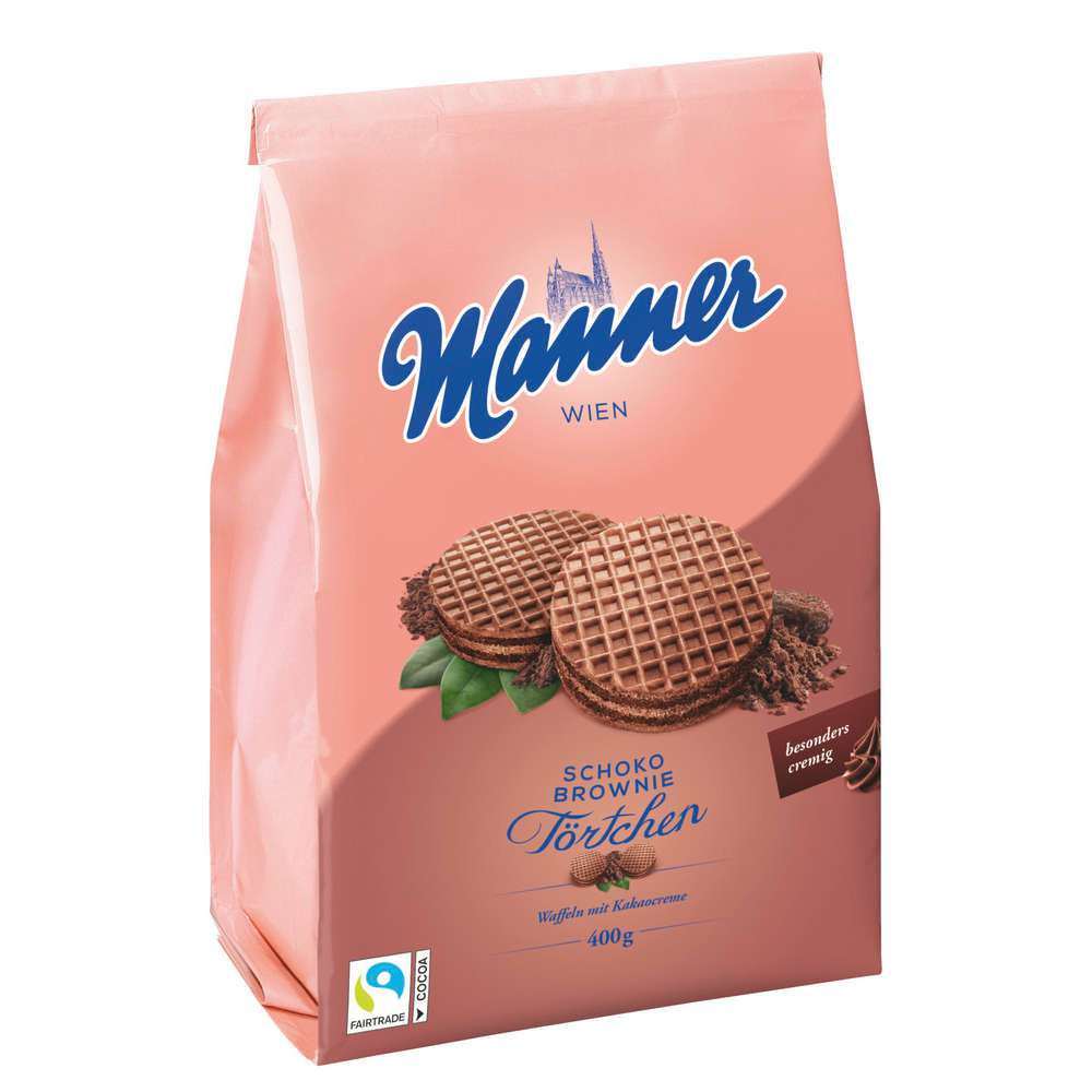 Produktabbildung Manner Schoko-Waffeln Törtchen, Schoko Brownie