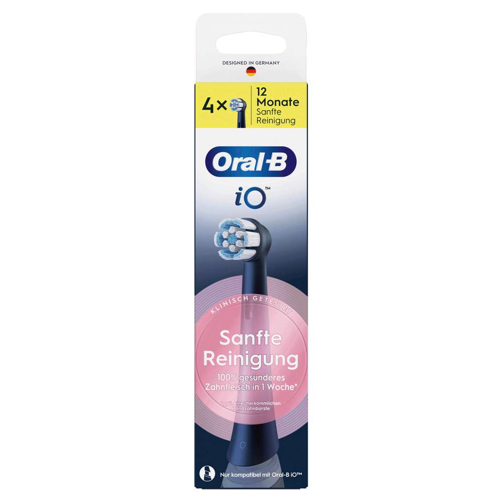 Produktabbildung Oral-B Ersatz Zahnbürstenkopf iO Sanfte Reinigung, schwarz
