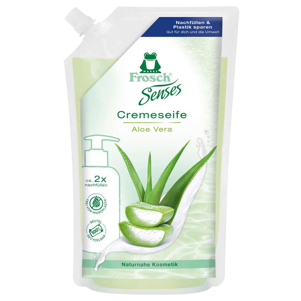 Produktabbildung Frosch Flüssigseife Senses Nachfüller, Aloe Vera
