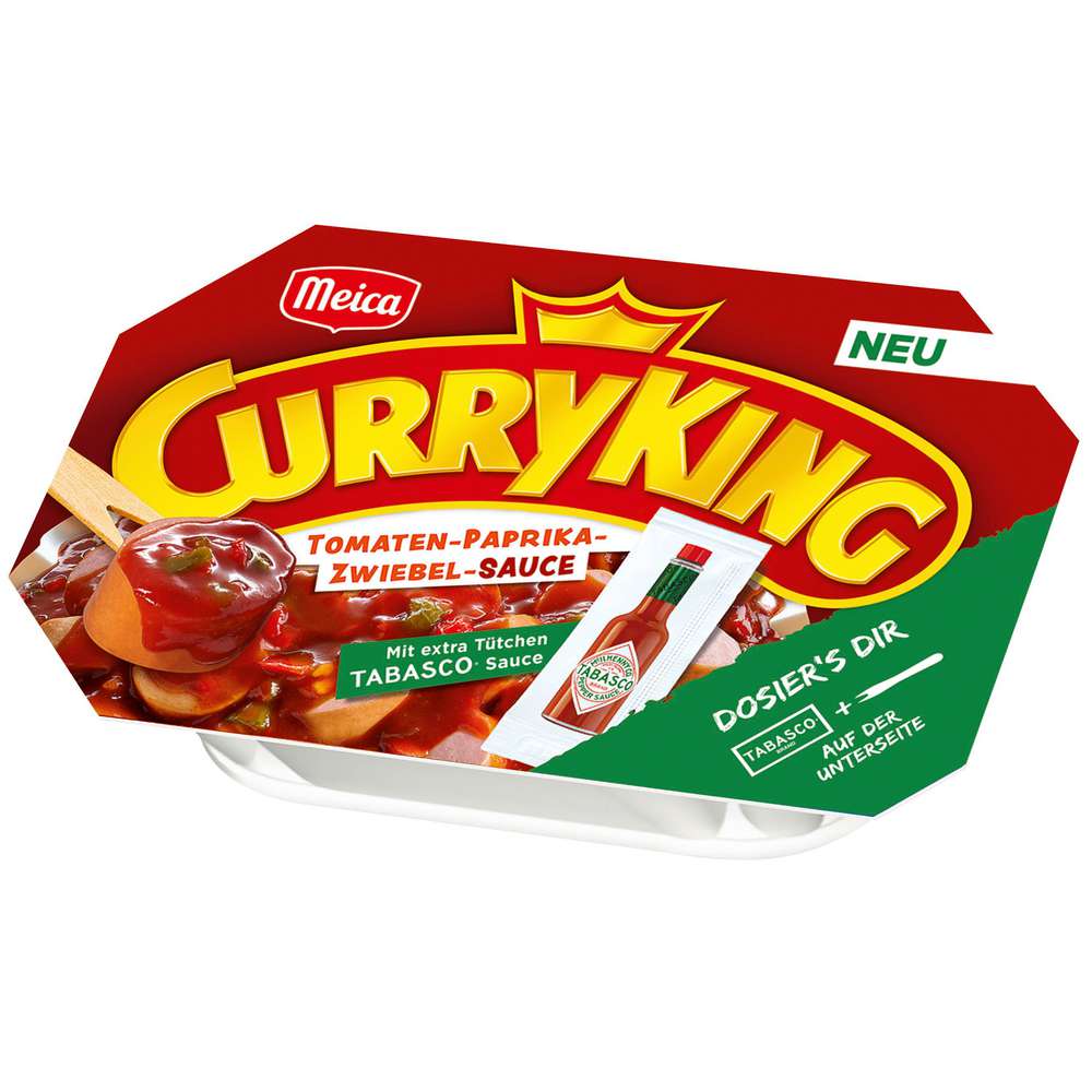 Produktabbildung Meica Curry King mit Tabasco Sauce