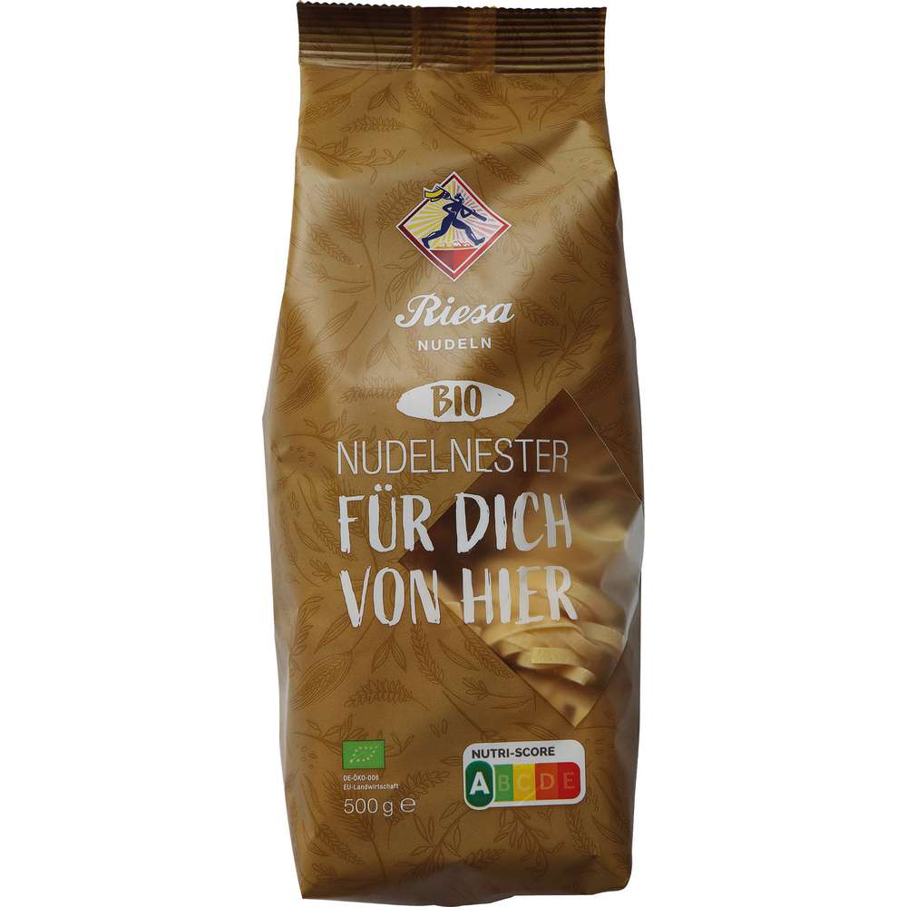 Produktabbildung Riesa Bio Nudel-Nester, schmal