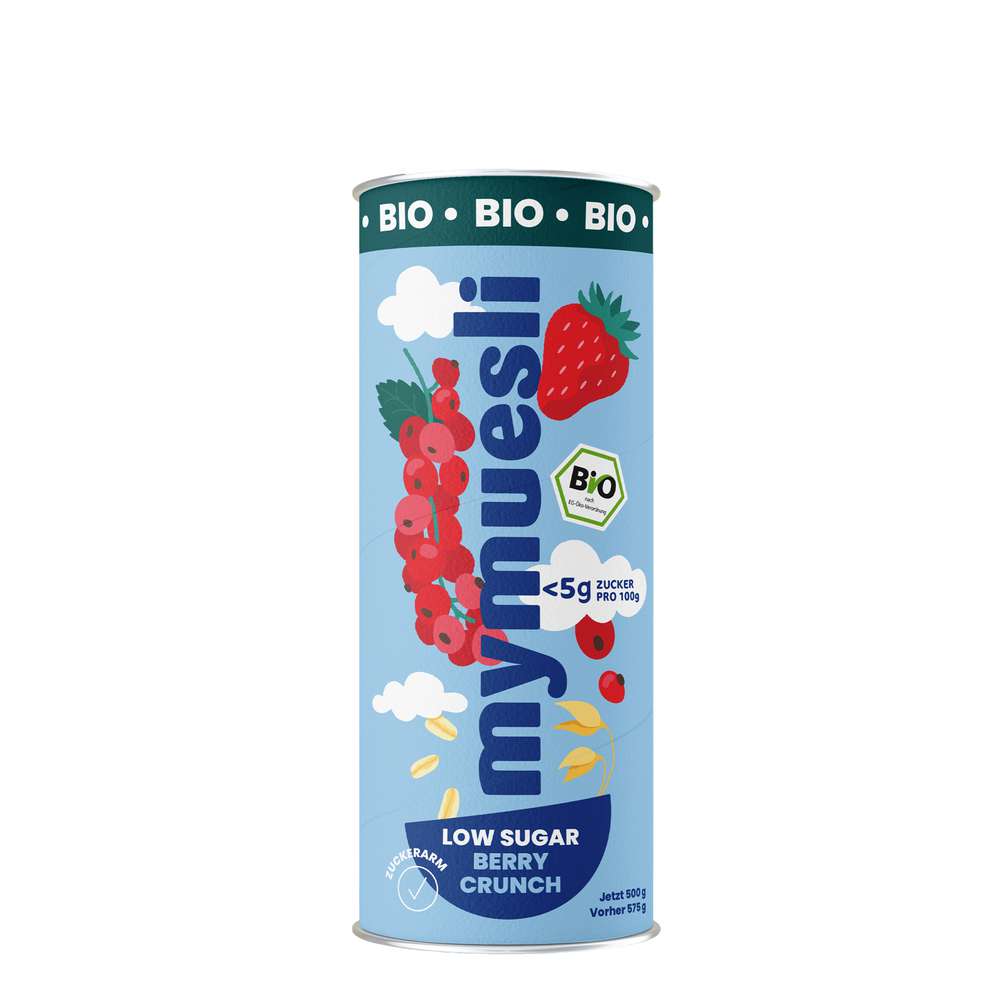 Produktabbildung MyMüsli Bio Müsli Low Sugar Berry Crunch