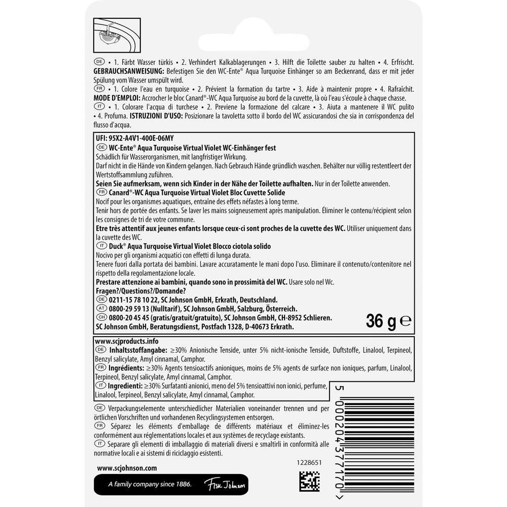 Produktabbildung WC Ente WC Duftspüler Aqua Purple 4in1