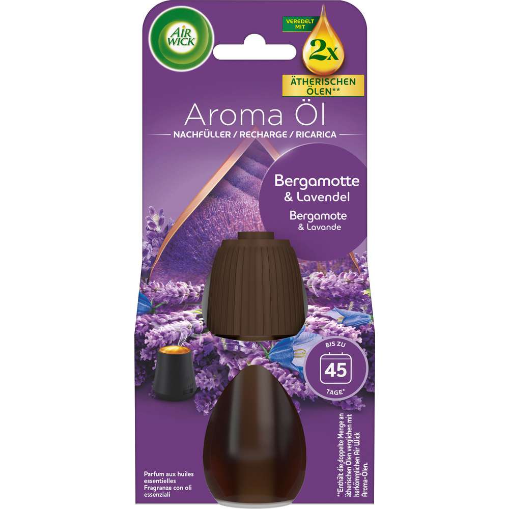 Produktabbildung Air Wick Aroma-Öl Flakon Nachfüller, Bergamotte & Lavendel