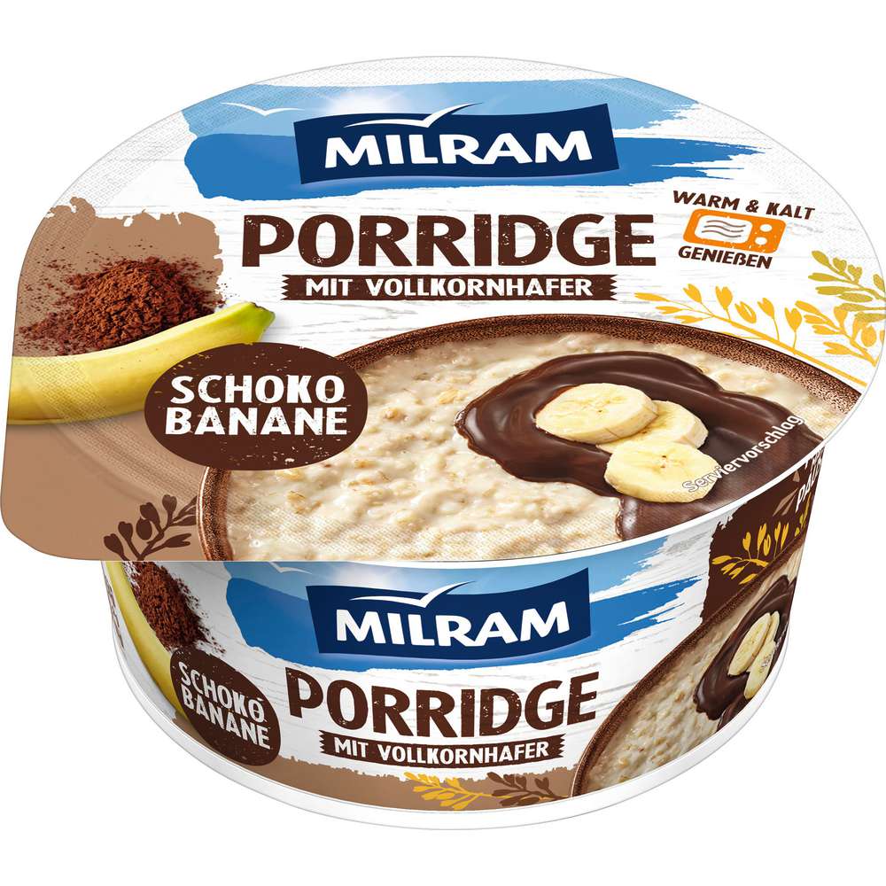 Produktabbildung Milram Porridge Schoko Banane