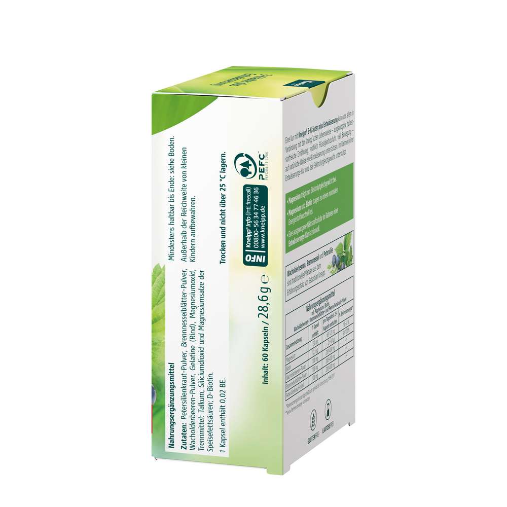 Produktabbildung Kneipp 3-Kräuter plus Entwässerung Kapseln