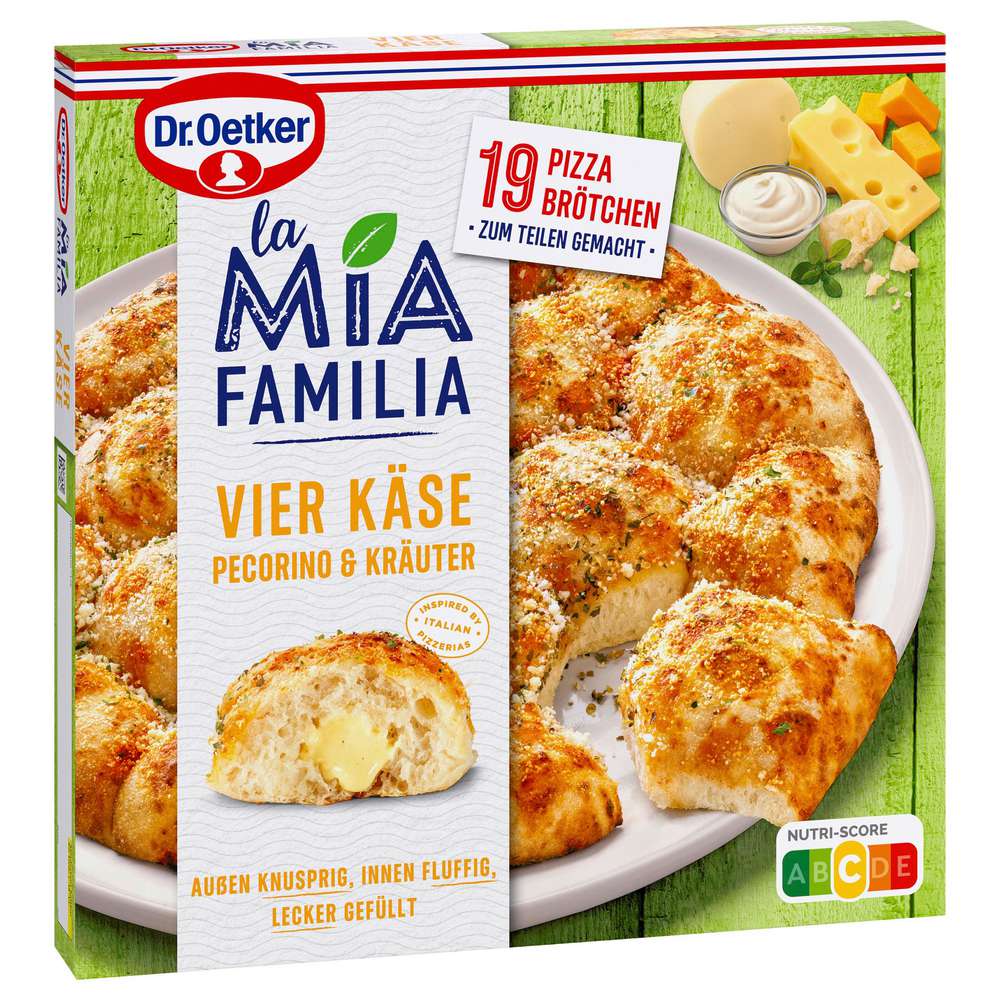 Produktabbildung Dr. Oetker Pizza La Mia Familia, Vier Käse, tiefgekühlt