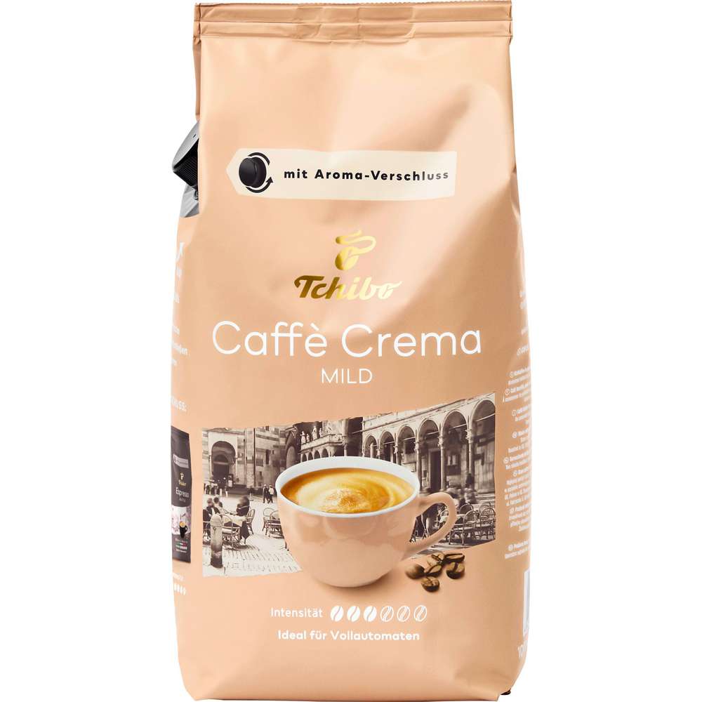 Produktabbildung Tchibo Caffè Crema mild, ganze Bohne