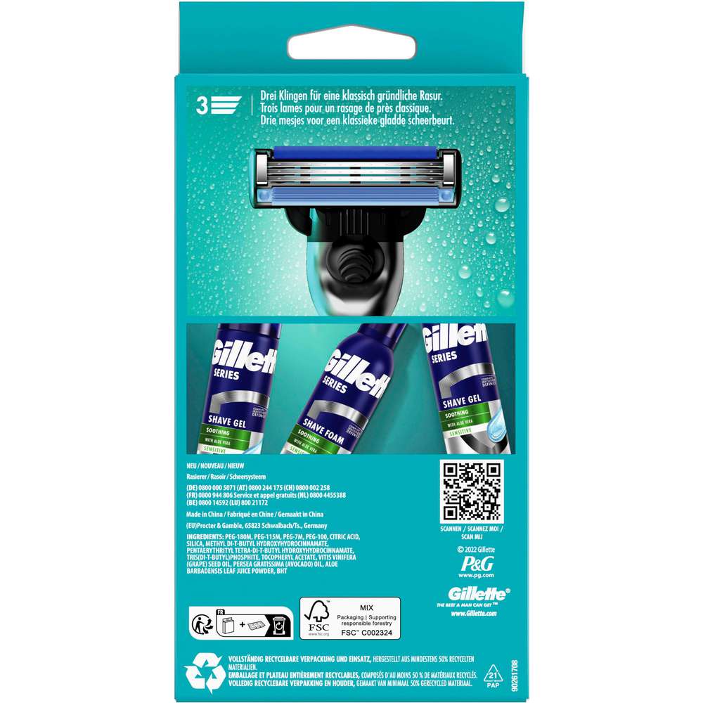 Produktabbildung Gillette Mach3 Rasierer