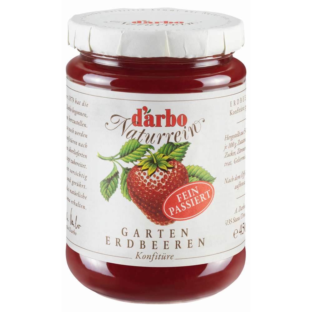 Produktabbildung Darbo Konfitüre Naturrein, Erdbeere