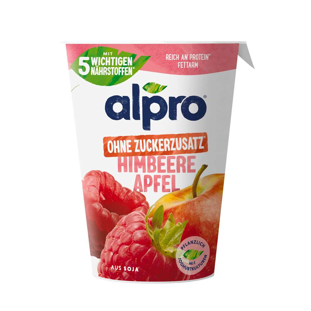 Produktabbildung Alpro Soja-Joghurtalternative, Himbeer-Apfel