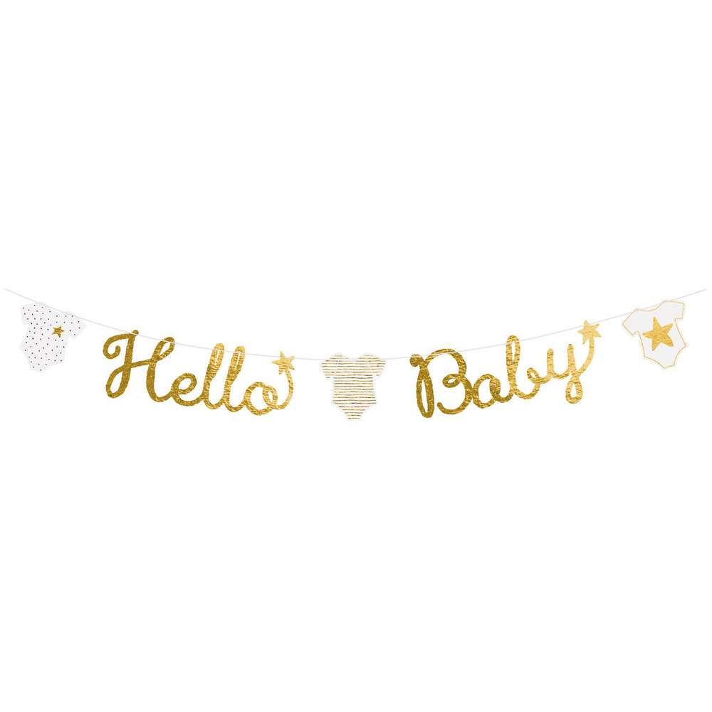 Produktabbildung Riethmüller Partykette Hello Baby, Papier