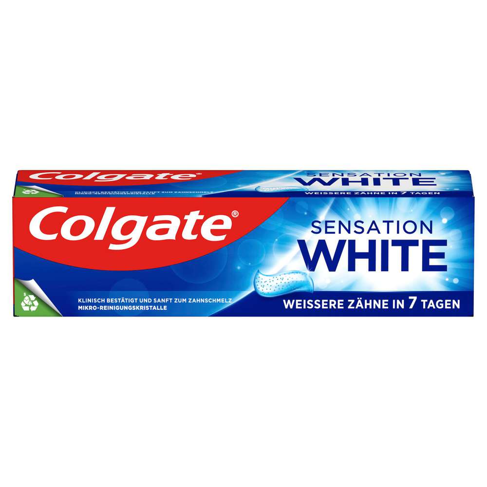 Produktabbildung Colgate Zahncreme Sensation White