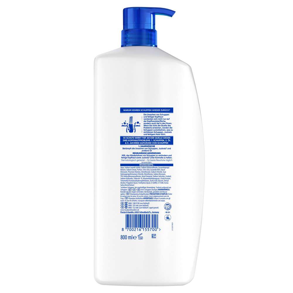Produktabbildung Head & Shoulders Haarshampoo Antischuppen, Classic Clean