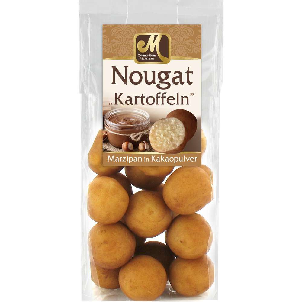 Produktabbildung Odenwälder Marzipan Nougat-Kartoffeln, Marzipan in Kakaopulver