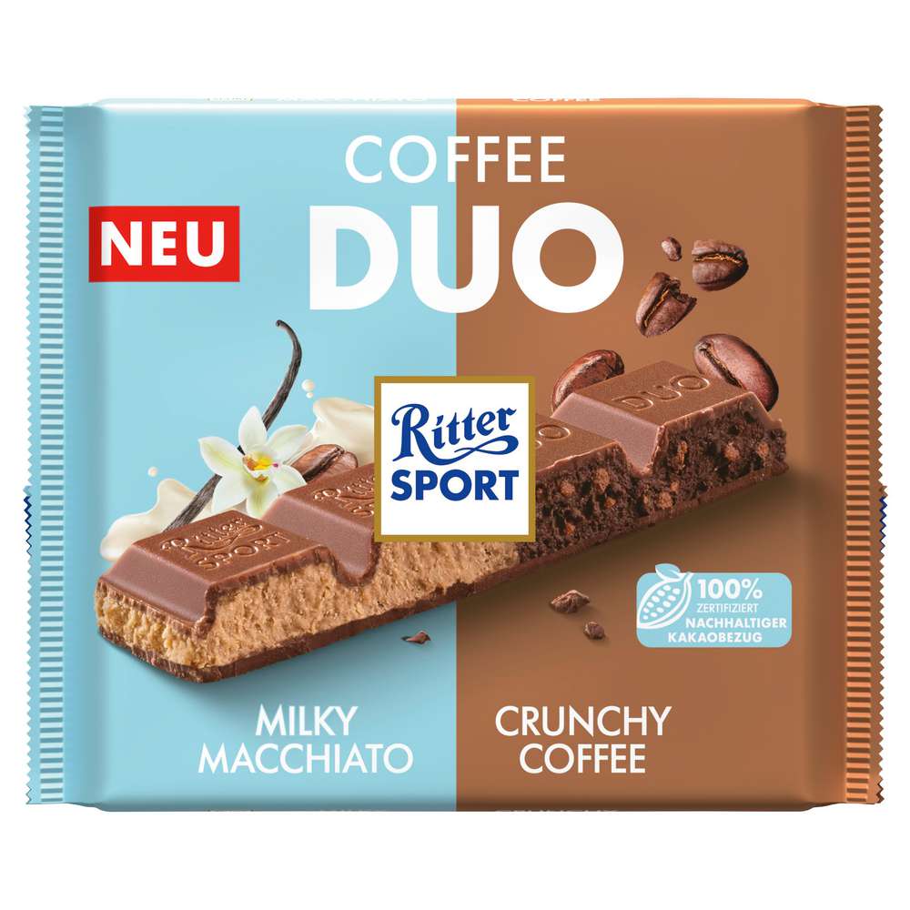Produktabbildung Ritter Sport Tafelschokolade, Duo Coffee