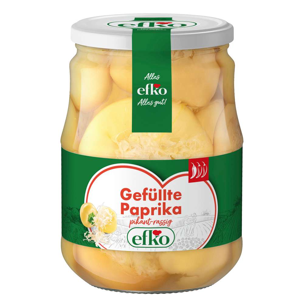 Produktabbildung efko Paprika, gefüllt mit Kraut
