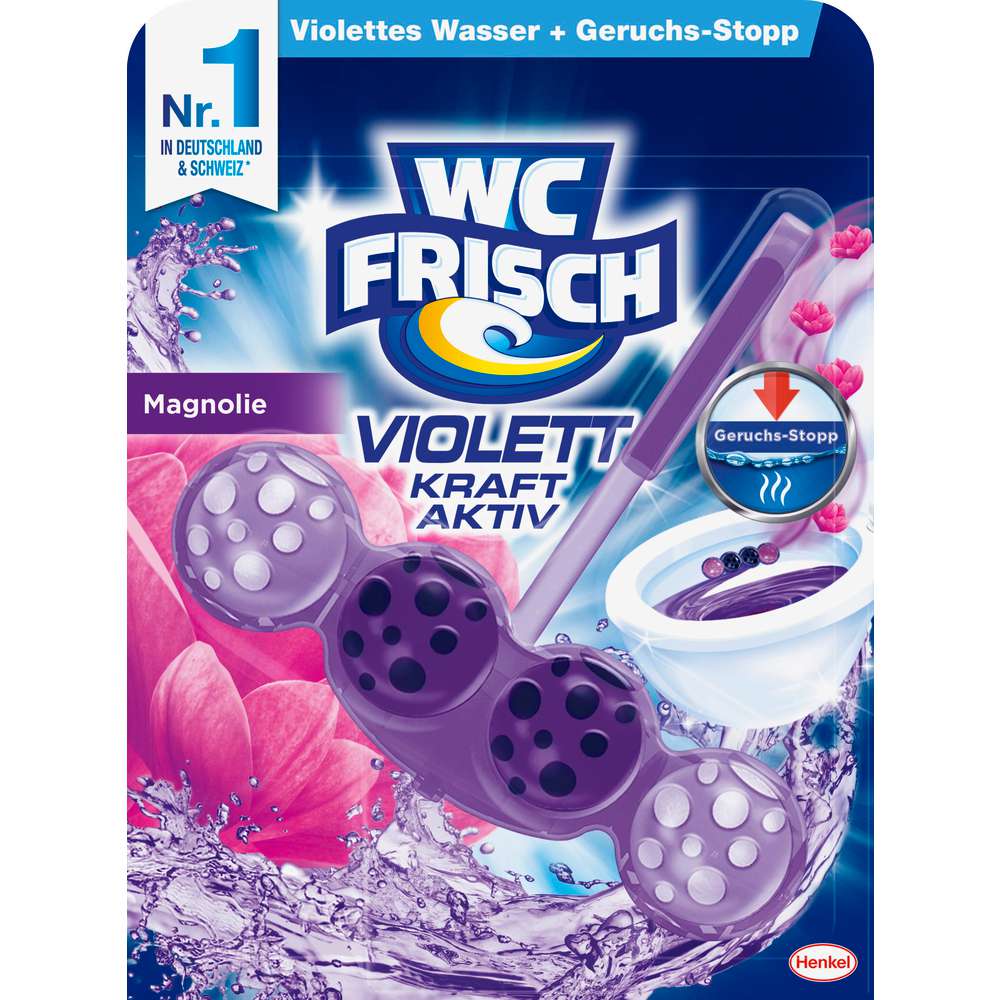 Produktabbildung WC Frisch WC Duftspüler Kraft-Aktiv, Violette Magnolie