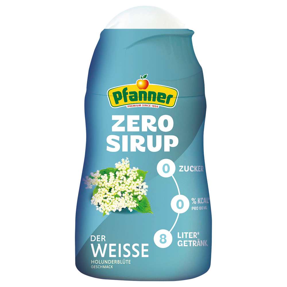 Produktabbildung Pfanner Sirup Zero Holunder