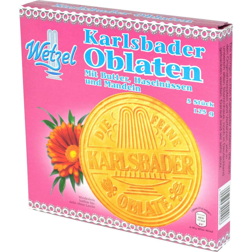 Produktabbildung Wetzel Waffeln Karlsbader Oblaten