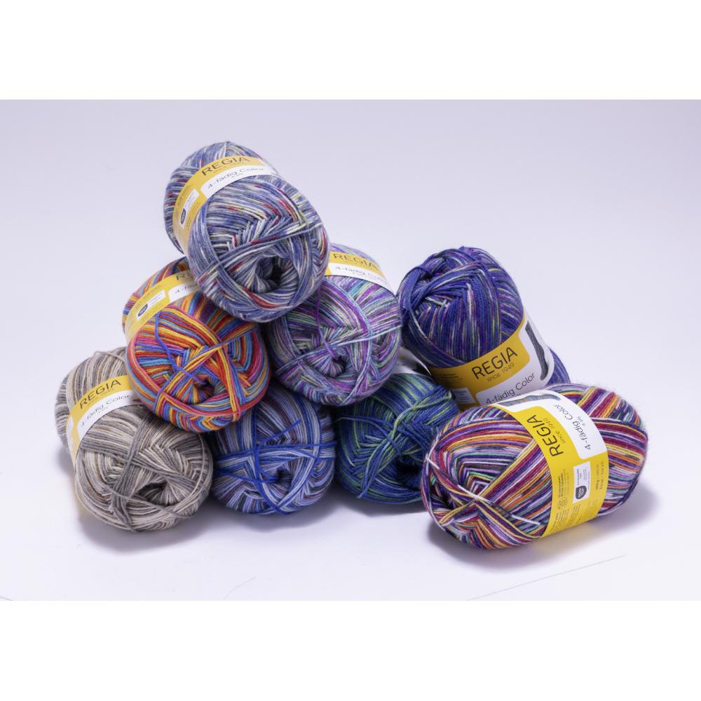 Produktabbildung keine Marke Regia 4fach Color, je 100 g-Knäuel