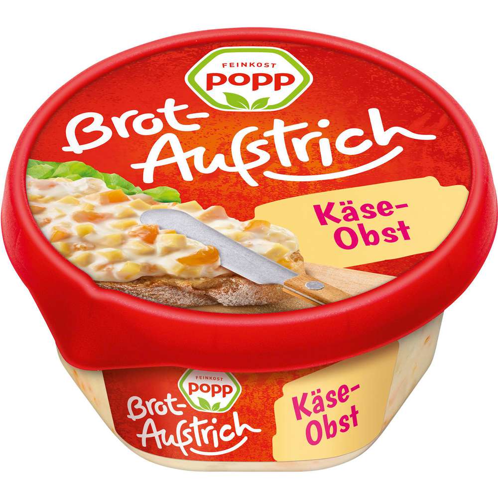 Produktabbildung Popp Brotaufstrich, Käse/Obstsalat