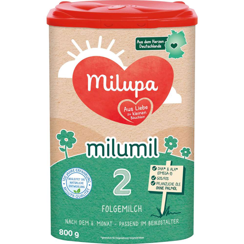 Produktabbildung Milupa Folgemilch 2 Milumil, nach dem 6. Monat