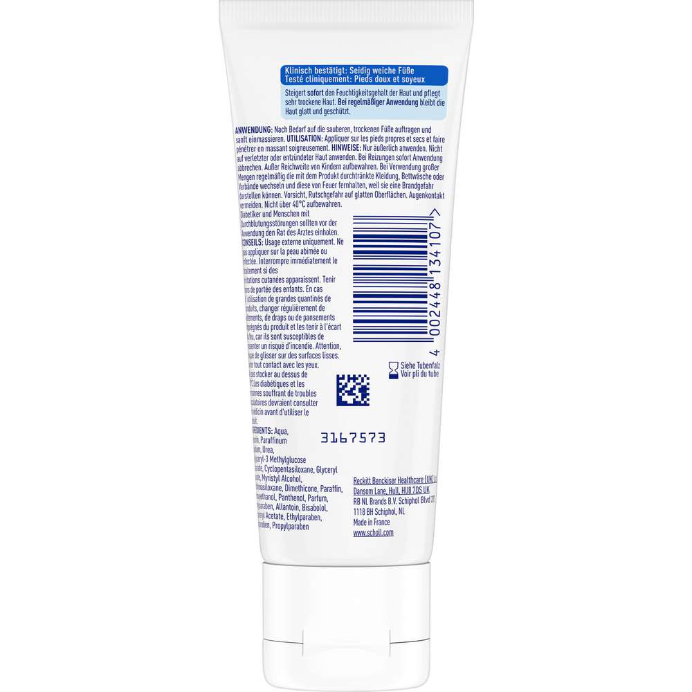 Produktabbildung Scholl Reichhaltige Fuß- und Nagelcreme, für sehr trockene Haut