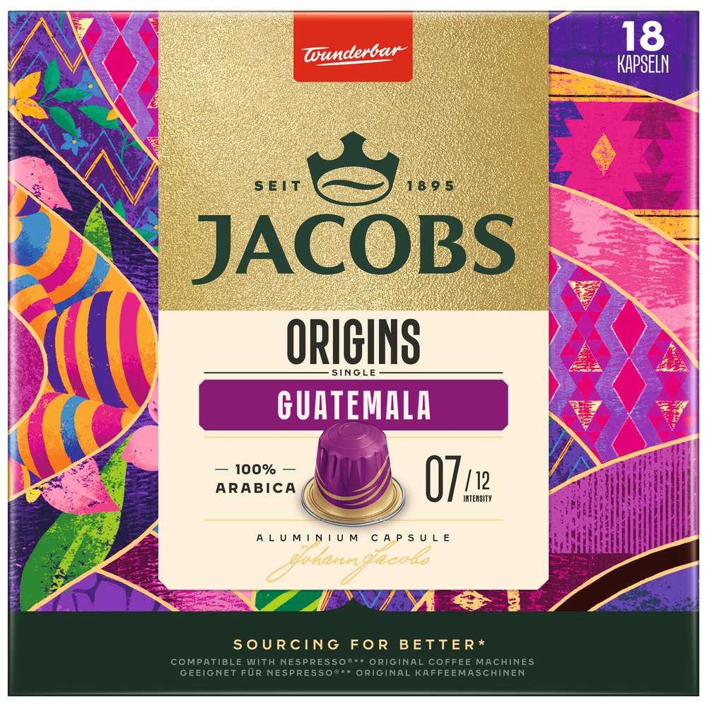 Produktabbildung Jacobs Kaffee-Kapseln Origins, Guatemala