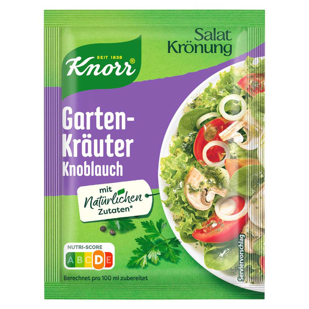Produktabbildung Knorr Salat Krönung, Gartenkräuter Knoblauch