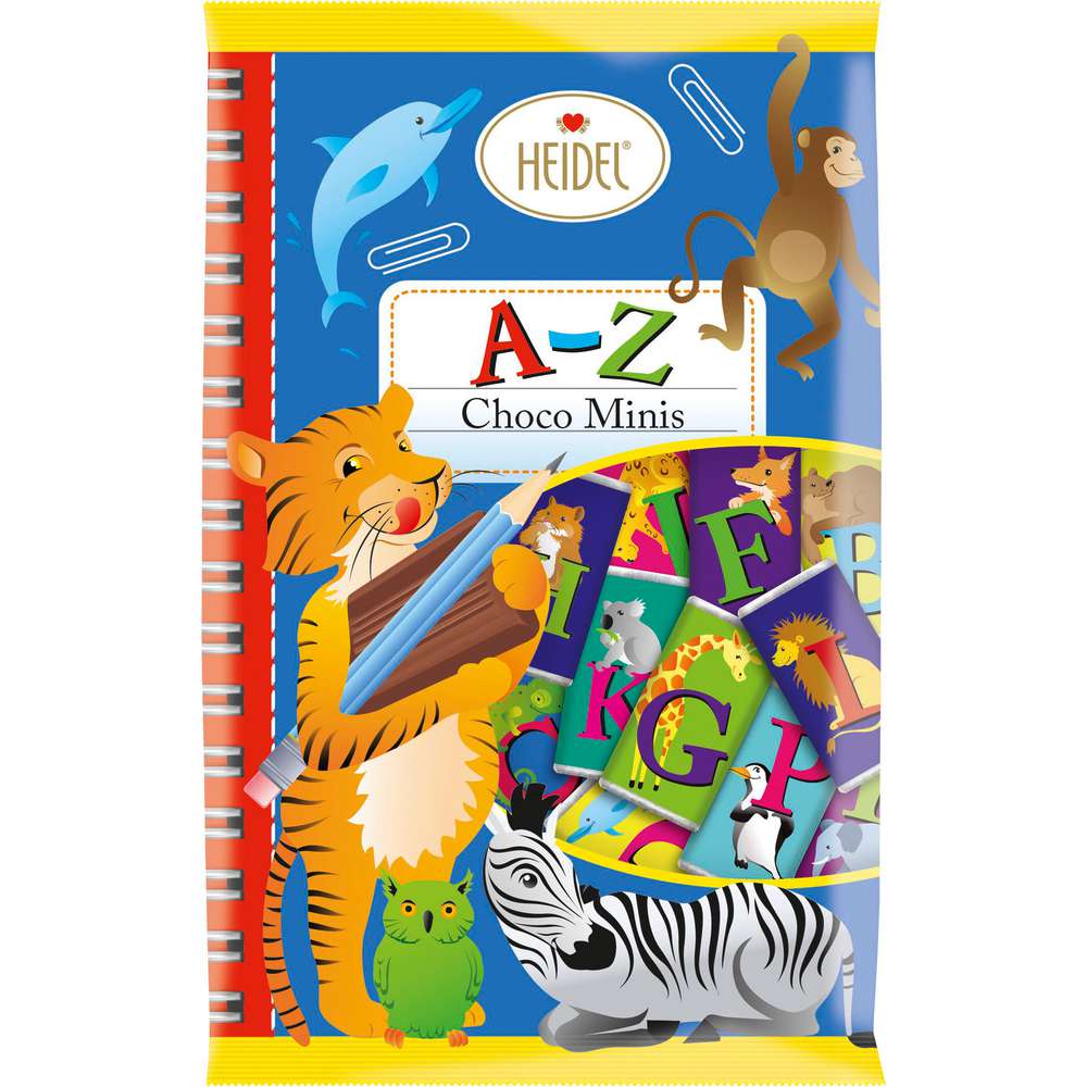Produktabbildung Confiserie Heidel Schoko-Minis Beutel A-Z