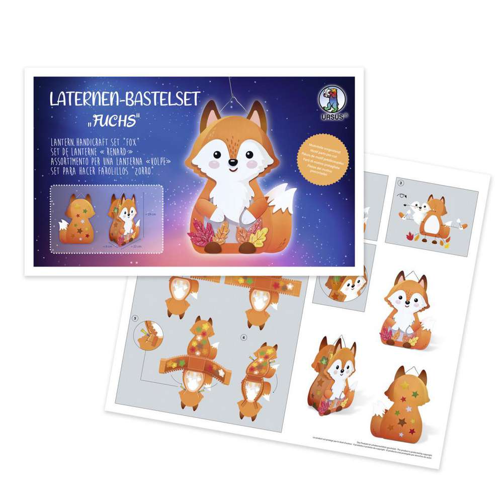 Produktabbildung Ursus Laternen-Bastelset Fuchs
