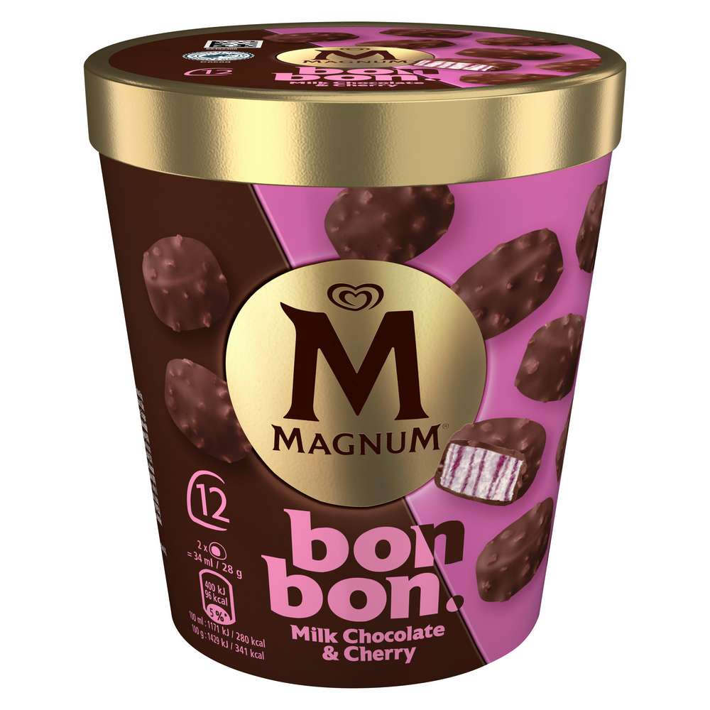 Produktabbildung Magnum Eis BonBon, Milk Choc&Cherry