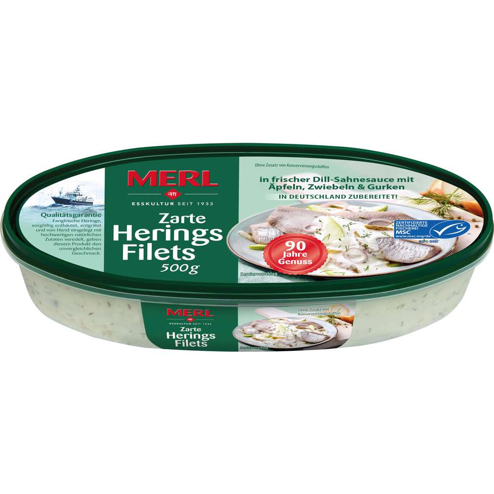 Produktabbildung Merl Heringsfilets, Dill Sahne