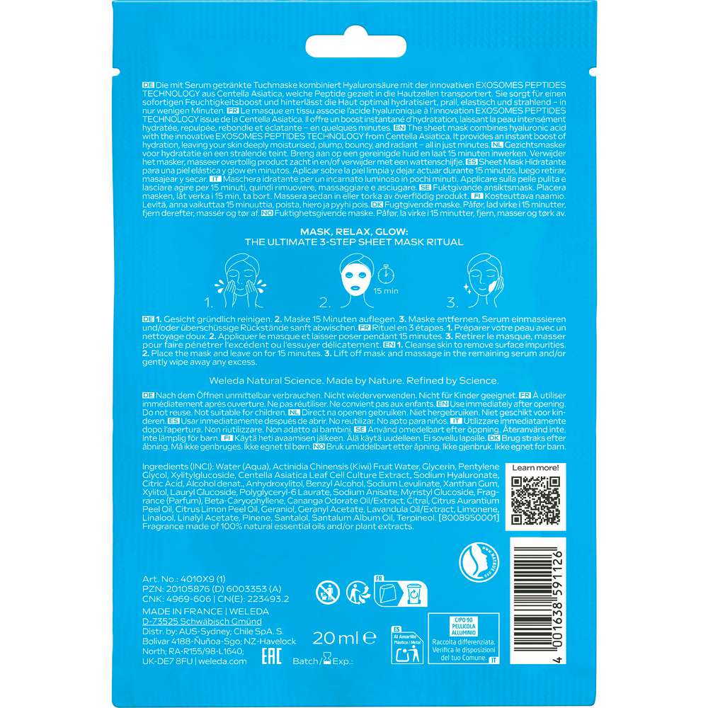 Produktabbildung Weleda Tuchmaske Exo Boost Hydra Bounce 