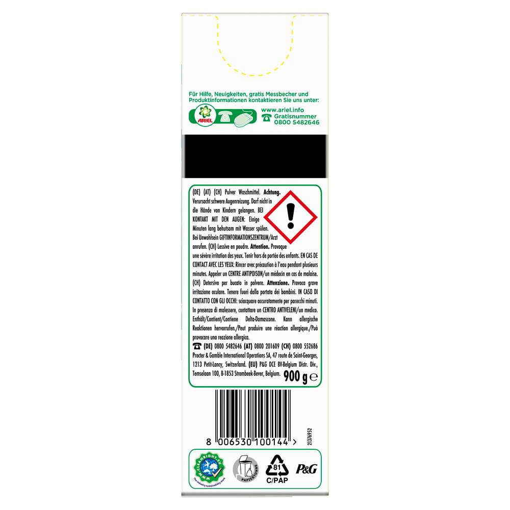 Produktabbildung Ariel Universal-Waschmittel Pulver, Lenor Unstoppables