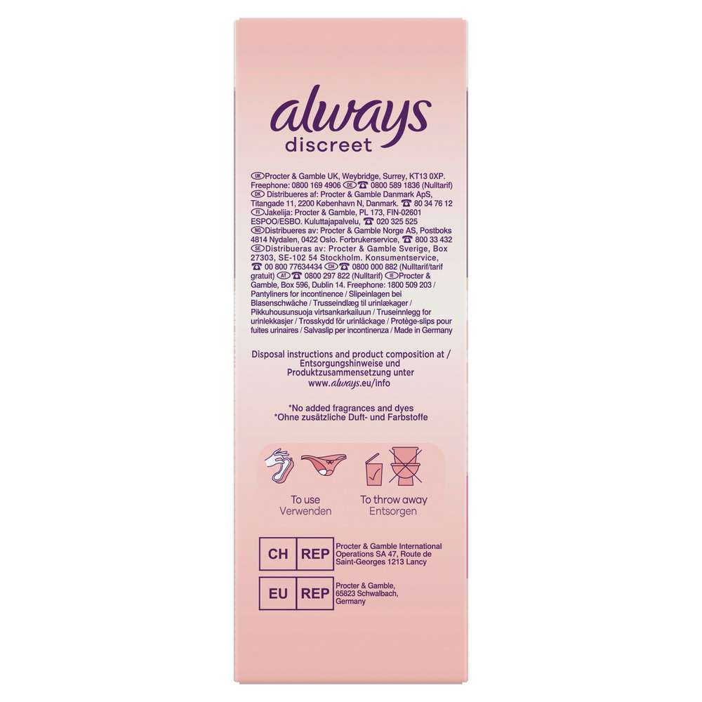 Produktabbildung Always Discreet Inkontinenzeinlagen Sensitive Protection