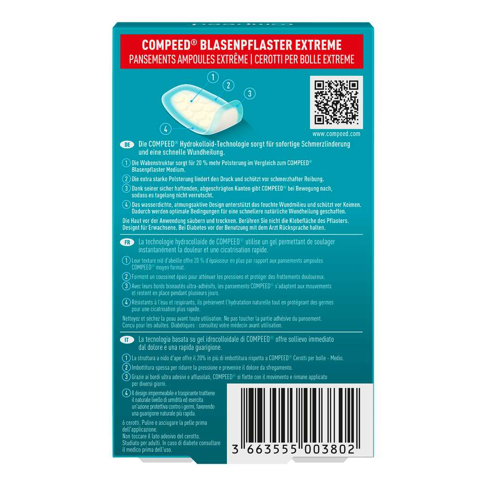 Produktabbildung Compeed Blasenpflaster Extreme 6er
