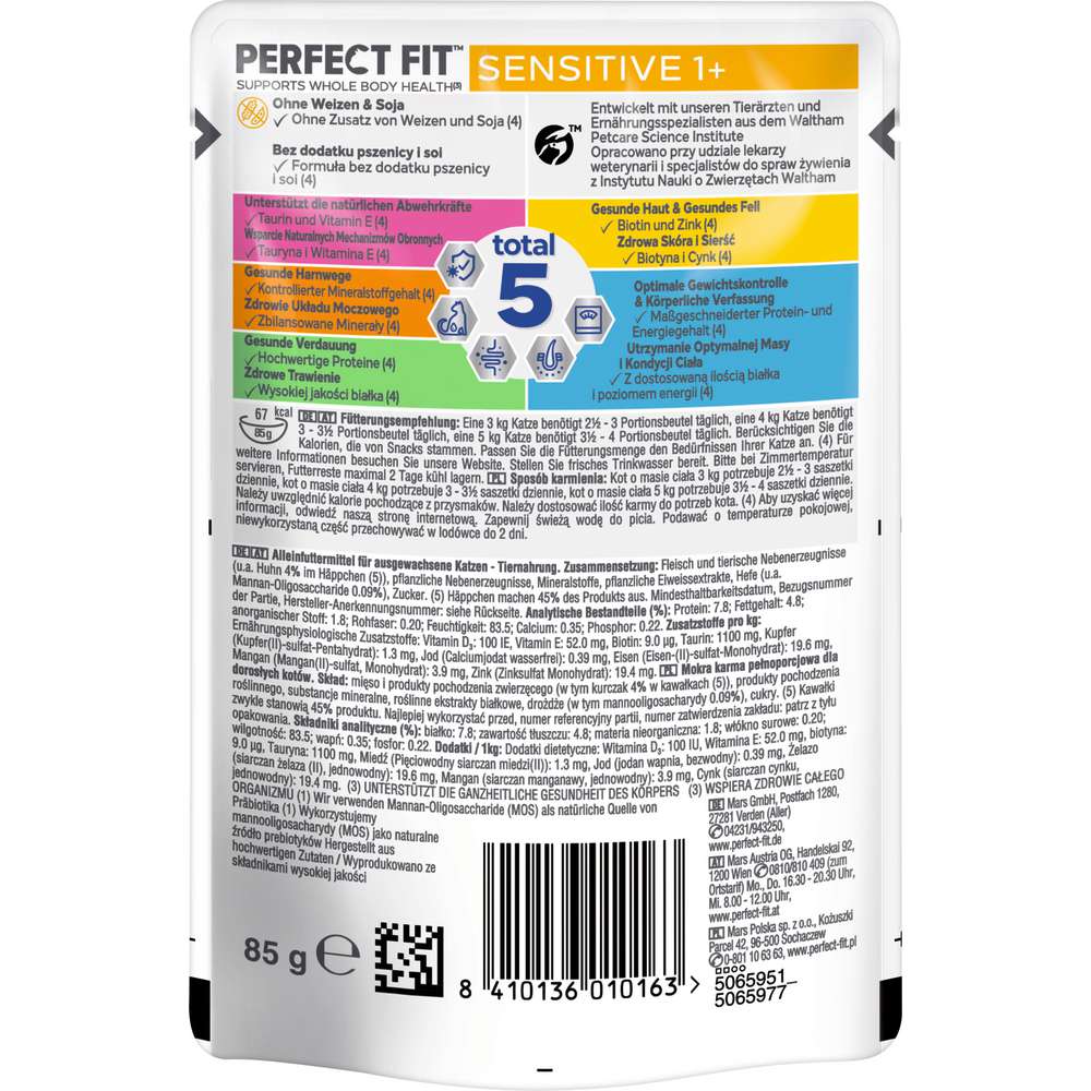Produktabbildung Perfect Fit Katzen-Nassfutter Sensitive, Huhn