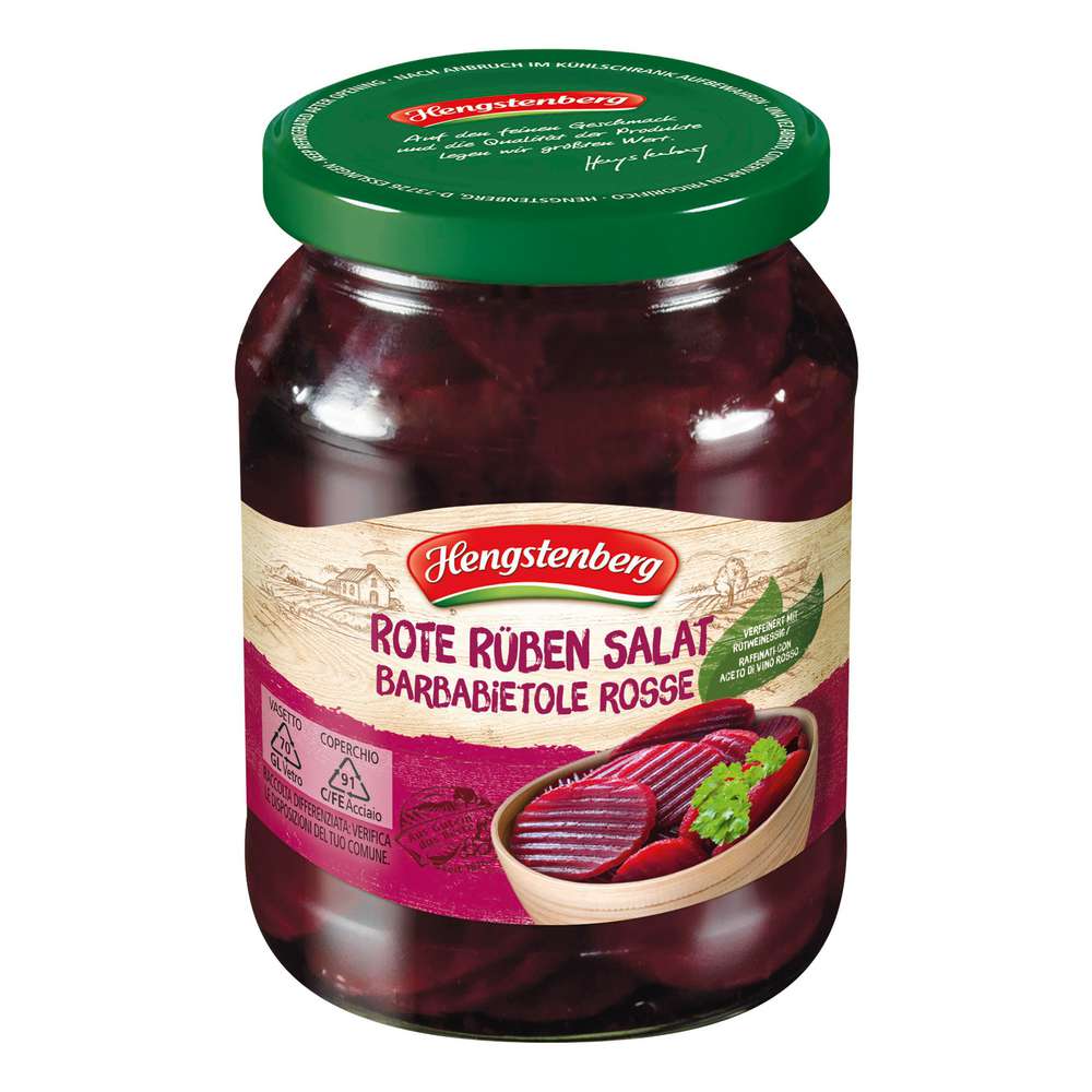 Produktabbildung Hengstenberg Rote Bete Salat mit Rotweinessig