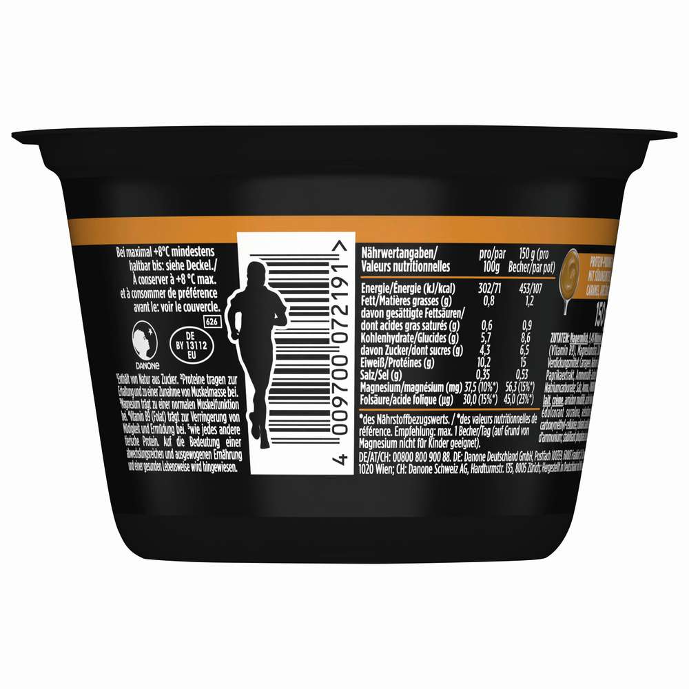 Produktabbildung Danone YoPRO  Protein Pudding Karamell mit Magnesium + Vitamin B9