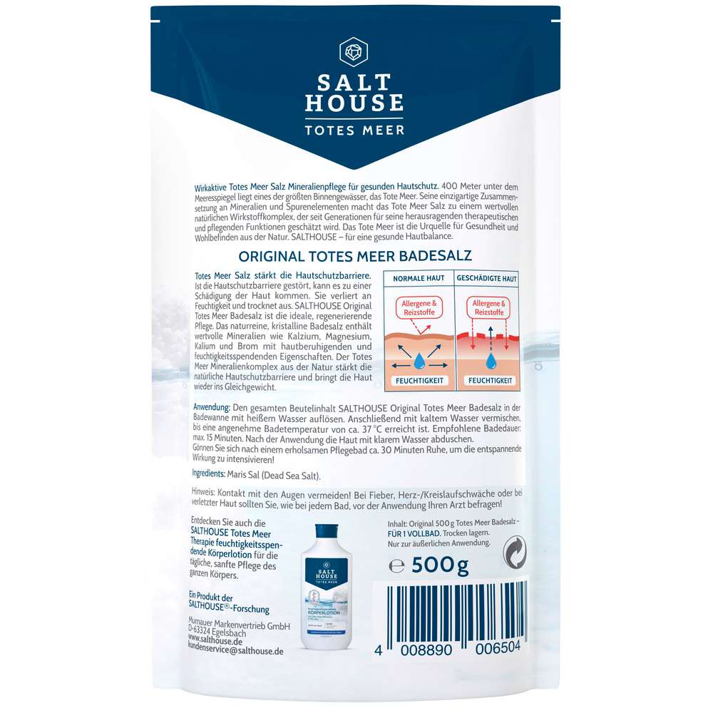 Produktabbildung Salthouse Totes Meer Badesalz pur